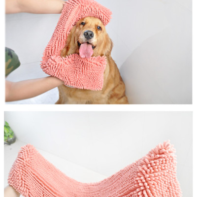 Khăn tắm chó mèo Dạng khăn bông lau mình cho thú cưng sau khi tắm Có thể làm mền đắp cho mèo