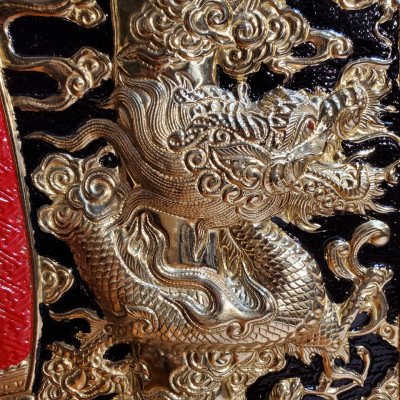 Liễn thờ gia tiên bằng đồng vàng nguyên chất- Cửu Huyền Thất Tổ