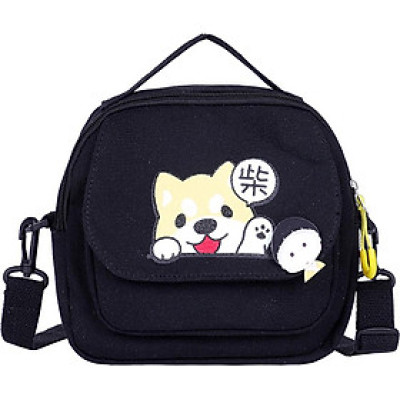 Túi đeo chéo dạo phố hình thú New4all Canvas NC37 - Cún con