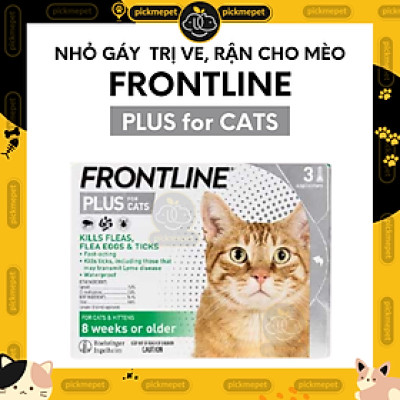 Nhỏ Ve Rận, Bọ Chét Frontline Plus Cho Mèo Trên 2 tháng