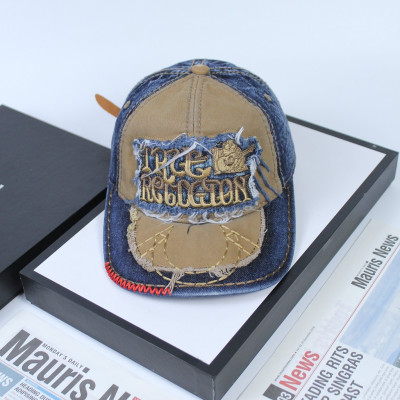 Nón nam, mũ lưỡi trai Ông Địa Religion tưa phối vải jeans form đẹp thời trang đường phố