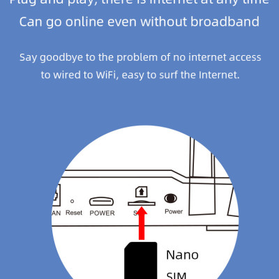 Cục phát WiFi từ sim 4G CPE B828 4 râu tốc độ cao phủ sóng rộng sử dụng được mọi loại sim, kèm pin dự phòng 3000mAh - Hàng chính hãng / Hàng nhập khẩu