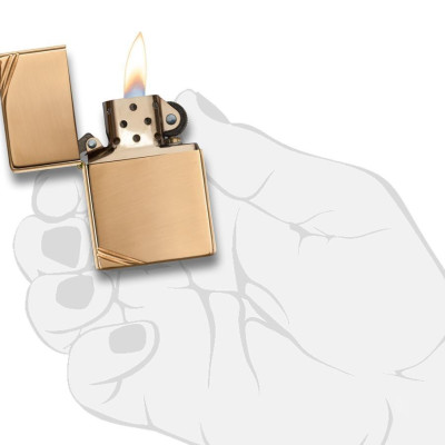 Bật lửa Zippo High Polish Brass Vintage with Slashes 270