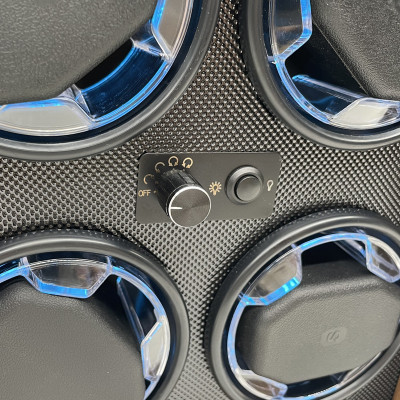 Hộp Xoay Đồng Hồ Cơ 4 Ngăn SAIKE SAIKE S4001 Vỏ Gỗ - Có Đèn LED - SANG TRỌNG