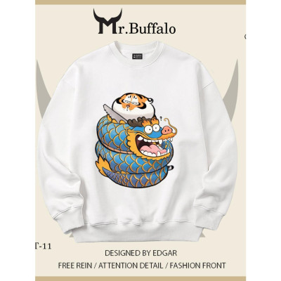 Áo Sweater Hổ béo ngây thơ và rồng cute Mr.Buffalo
