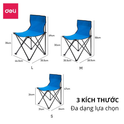 Ghế cắm trại gấp gọn chống nước kèm túi, ghế dã ngoại, câu cá, picnic -  chính hãng AGNITE - 2 size - VS901/VS902