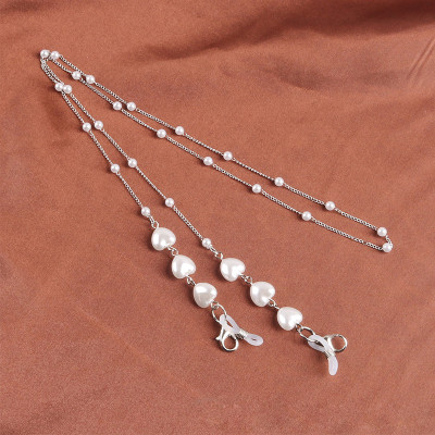 Dây đeo gọng kính mix charm trái tim ngọt ngào phong cách nam nữ unisex dây đeo khẩu trang chống thất lạc chống rơi rớt