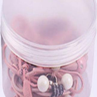 Hộp 12 dây cột tóc Hàn Quốc siêu đẹp siêu bền (Màu Hồng)