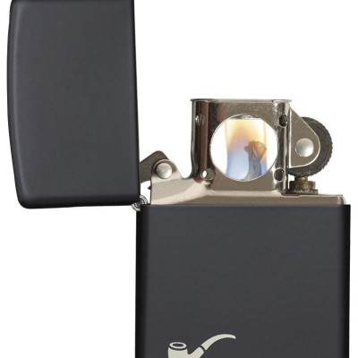 Bật Lửa Zippo Black Matte Pipe 218PL