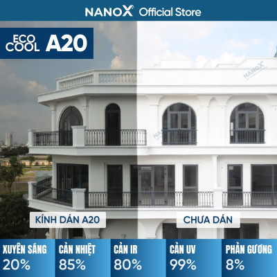 Phim cách nhiệt dán kính chống nắng & chống chói NanoX