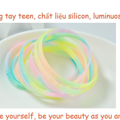 Nhẫn nam nữ, cảm biến nhiệt độ cơ thể, Phong cách âu mỹ, kèm túi Nhung Hồng phát và vòng tay Luminous