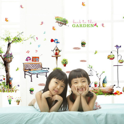 Decal dán tường vườn âm nhạc