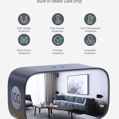 Ugreen UG40896CD270TK 100W Màu Xám Bộ sạc DigiNest Pro gồm 3 cổng USB-C và 1 cổng USB-A chuẩn cắm US - HÀNG CHÍNH HÃNG