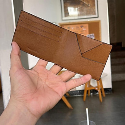 Ví cầm tay da thật mini nhỏ gọn bỏ túi cao cấp cute thời trang dễ thương PANDAGO MiniBly dáng ngang