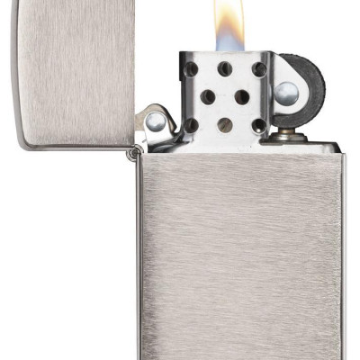 Bật Lửa Zippo Slim Brushed Chrome 1600
