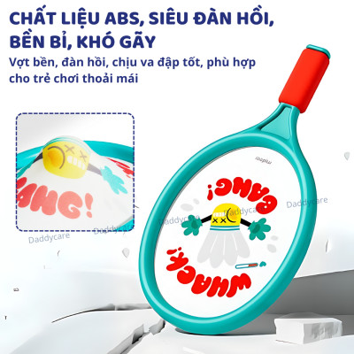 Vợt cầu lông vợt tennis cho trẻ em Mideer Kids Entry-Level Racket 2 in 1, Đồ chơi thể thao cho bé