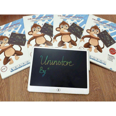 Bảng Viết Tự Xóa 8inch và 16 Inch 32x23 Đa Sắc, Bảng Vẽ Tự Xóa Màn Hình LCD Cho Bé Vừa Học Vừa Chơi