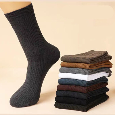 Combo 5 đôi Tất nam gân cao cổ khử mùi kháng khuẩn chống hôi chân