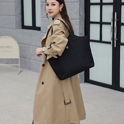 Túi xách nữ dung tích lớn màu trơn  giản dị , túi xách nữ mới  ,  túi đeo vai dưới cánh tay túi tote