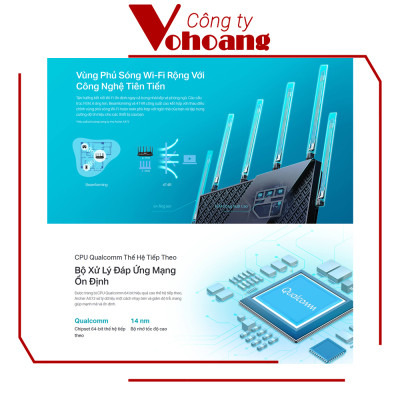 Bộ Phát Wifi 6 TP-Link Archer AX72 Gigabit Băng Tần Kép AX5400 - Hàng Chính Hãng