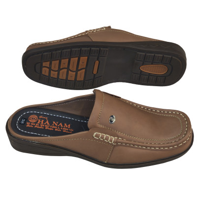 Dép Bít Mũi Nam HÀ NAM Da Bò Thật Cao Cấp GSB2093