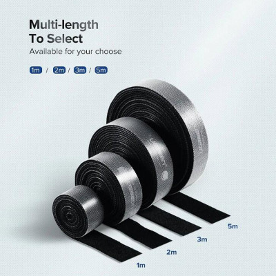 Ugreen UG40354LP124TK 2M Black Velcro Cable Organizer Black - HÀNG CHÍNH HÃNG