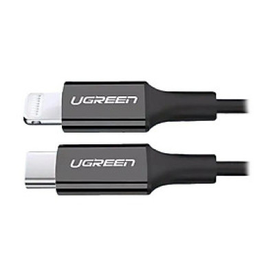 Ugreen UG60751US171TK 1M màu Đen Cáp sạc + truyền dữ liệu Lightning sang Type C - HÀNG CHÍNH HÃNG