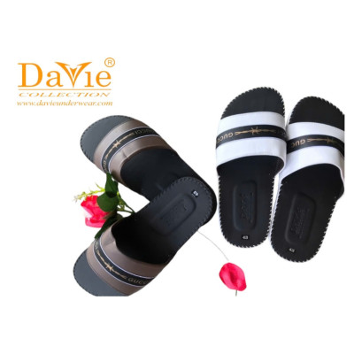 Dép Nam Quai Ngang Thương Hiệu Davie Mã Dvsd05 Đế Bằng Chống Trơn Trượt