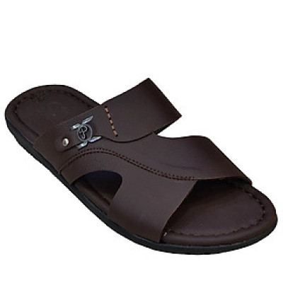 Dép Nam Quai Ngang HA NAM Da Bò Thật Cao Cấp DN2074