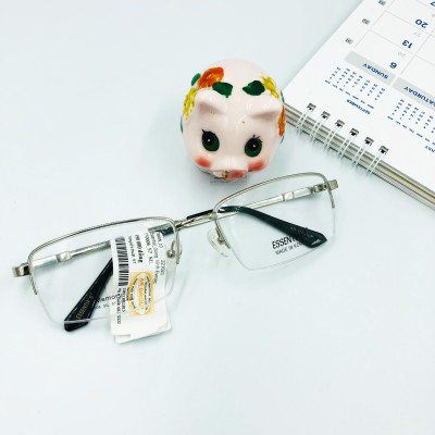 Gọng kính nam, titanium, dẽo, phom chữ nhật thời trang chính hãng Essentials E50006