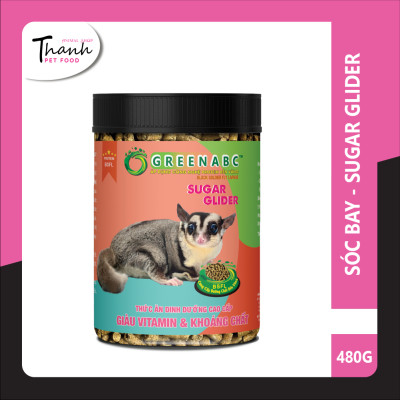 Thức ăn Sóc Bay & Sóc Cảnh nhãn GREENABC - Cung cấp đầy đủ dưỡng chất tạo năng lượng dồi dào, cơ thể dẻo dai – Hộp 480g