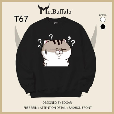 Áo dài tay mèo ami bụng bự no money hàng loại 1 Mr.Buffalo