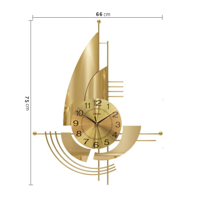 Đồng hồ treo tường A209 Shouse trang trí nghệ thuật kim trôi không gây tiếng động hiện đại sang trọng phòng khách