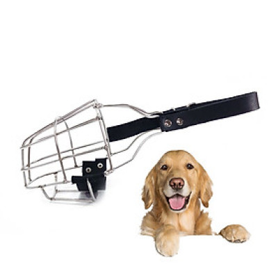 Rọ mõm cho chó  -chất liệu inox  KHÔNG GỈ dành cho các loại chó