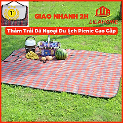 Thảm Du Lịch Dã Ngoại Gấp Gọn Tiện Dụng - Chống Thấm - Có Quai Xách - 1,8m - Chính Hãng