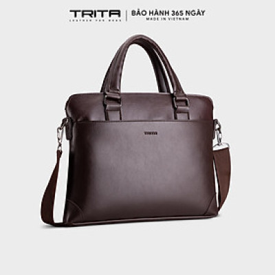 Cặp công sở Trita ( Thời trang nam phong cách đựng vừa laptop 14 inch - Cặp da TCA16 )