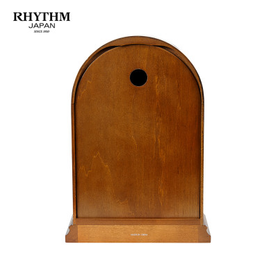 Đồng hồ Để bàn Rhythm CRH240NR06 Kt 22.6 x 31.7 x 12.4cm, Vỏ gỗ. Dùng Pin.