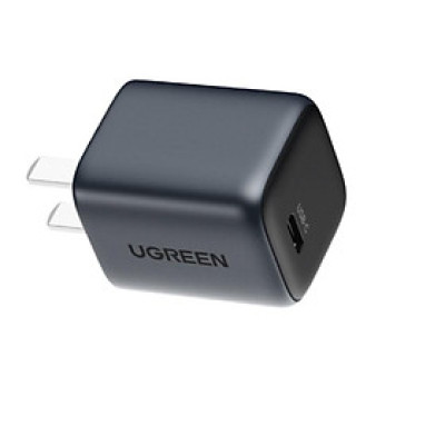 Ugreen UG90902CD318TK 20W Bộ sạc nhanh Nexode GaN USB Type-C PD3.0 qc4.0 Màu Space Gray chuẩn cắm US - HÀNG CHÍNH HÃNG