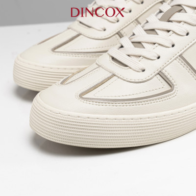 New Arrivals | Giày Da Sneaker Nam Nữ DC36 MILK TEA DINCOX Shoes Đế Bằng
