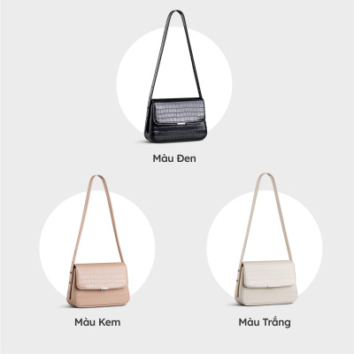 Túi Yuumy ( Thời trang nữ nắp gập size 20 - Túi đeo chéo da Verein YN198 )