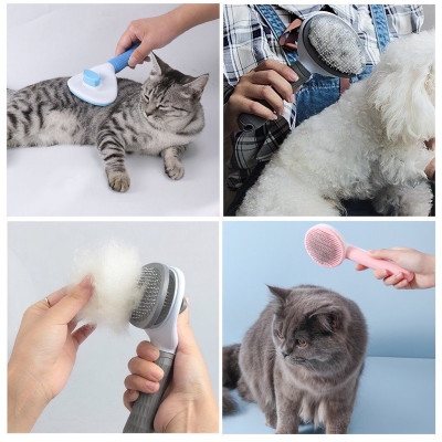 Lược Chải Lông, Đẩy Lông Cho Chó Mèo CLEAN giúp sạch lông,Chải sạch lông 1 cách hiệu quả, không gây rối, không làm xước da thú cưng
