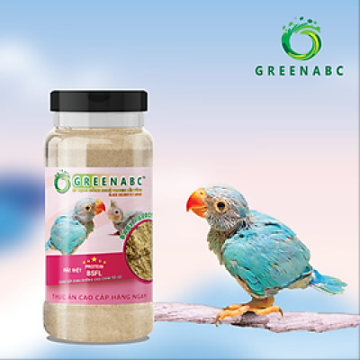 Bột dinh dưỡng cho Vẹt Non, Chim Non GREENABC – Bổ sung protein, canxi, lipid giúp chim phát triển nhanh, lông mượt, trí não thông minh – Hộp 280g