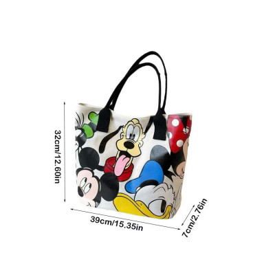 Túi Đeo Vai Hoạt Hình Mickey Thời Trang Đa Năng Dung Tích Lớn - Túi Tote Nữ Lớp Học Sinh Mới - HÀNG CHÍNH HÃNG MINIIN