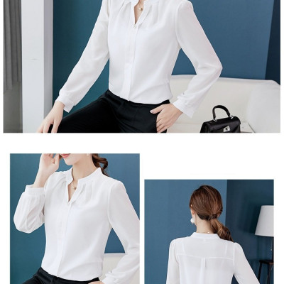 Sơ mi trắng cổ V Haint Boutique sm67