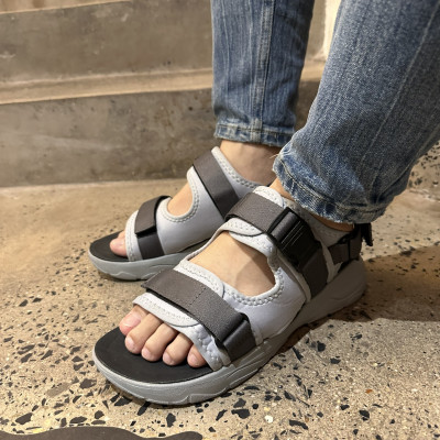 Giày Sandal Nam Nữ Unisex The BiLy Quai Ngang Dây Dù Đế IP Siêu Êm Nhẹ Đế Xám Màu Xám- BLDX07