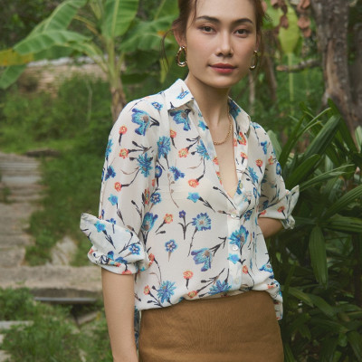 Áo Sơ Mi Hoa Thanh Điền TOP171 thời trang thiết kế Hity 