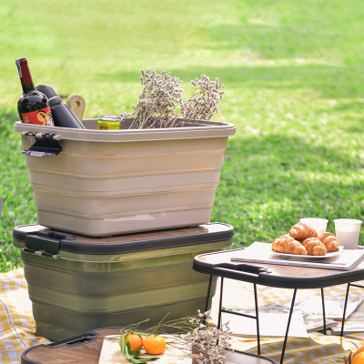 Thùng đựng đồ đa năng gấp gọn 3 trong 1 dung tích 30L - Tiện lợi cho du lịch, picnic, dễ xếp gọn khi không dùng - Hàng nhập khẩu chính hãng