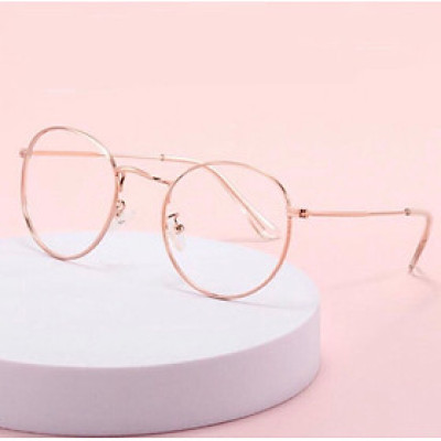 Kính Mát Mắt Tròn Kim Loại Thời Trang Cao Cấp