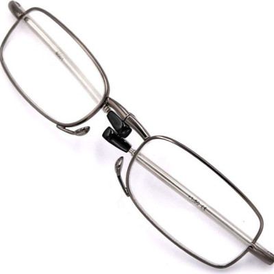 Kính lão gọng xếp 868 màu xám tròng lão từ 1 độ đến 4 độ