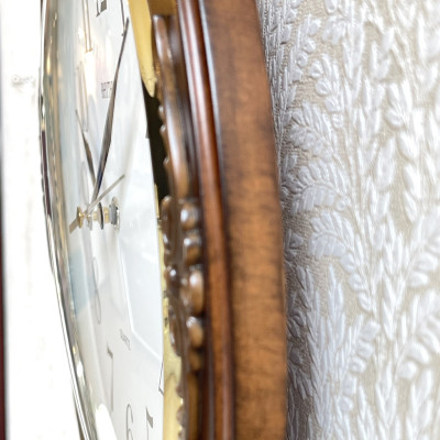 Đồng hồ treo tường Nhật Bản - Rhythm CMG938NR06 Kt 30.0 x 4.0cm, 795g Vỏ gỗ